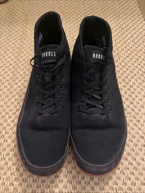 NOBULL Men's Black Canvas High-Top Sneakers